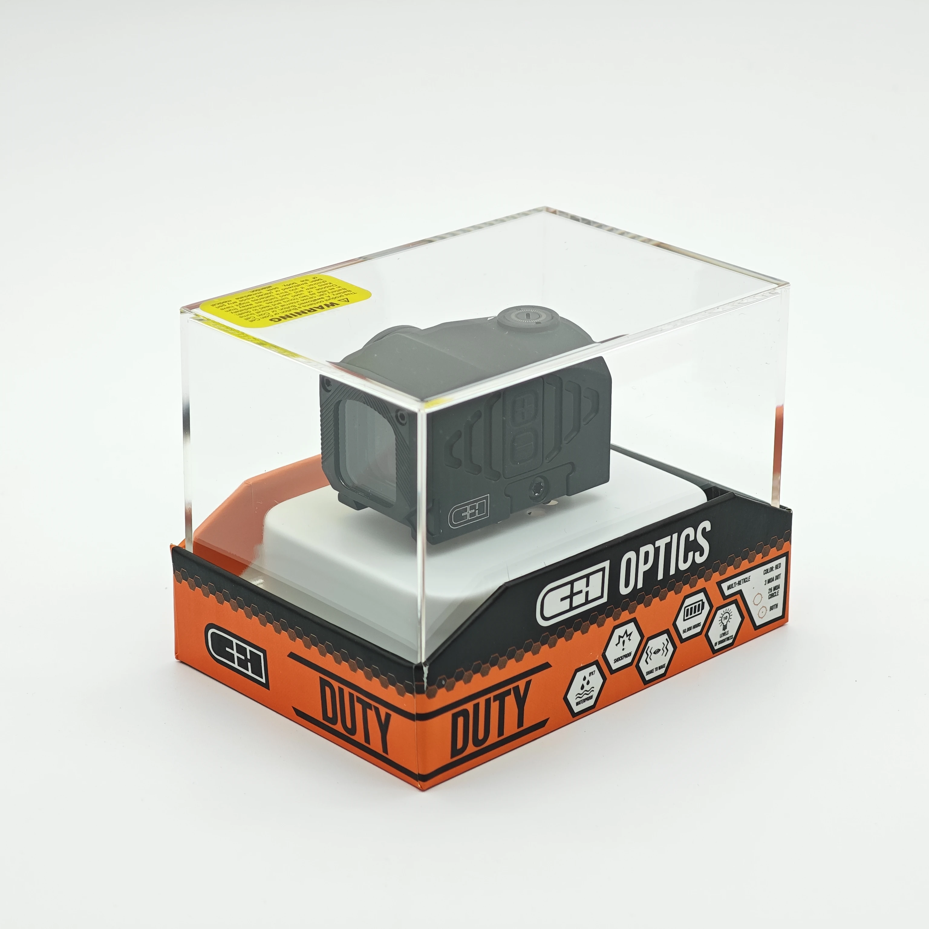 

C&H DUTY Multi-Reticle Red Dot Reflex Sight Tactical 3 MOA Motion Sensing of Red Dot Sight One Piece Aluminum Shockproof Black