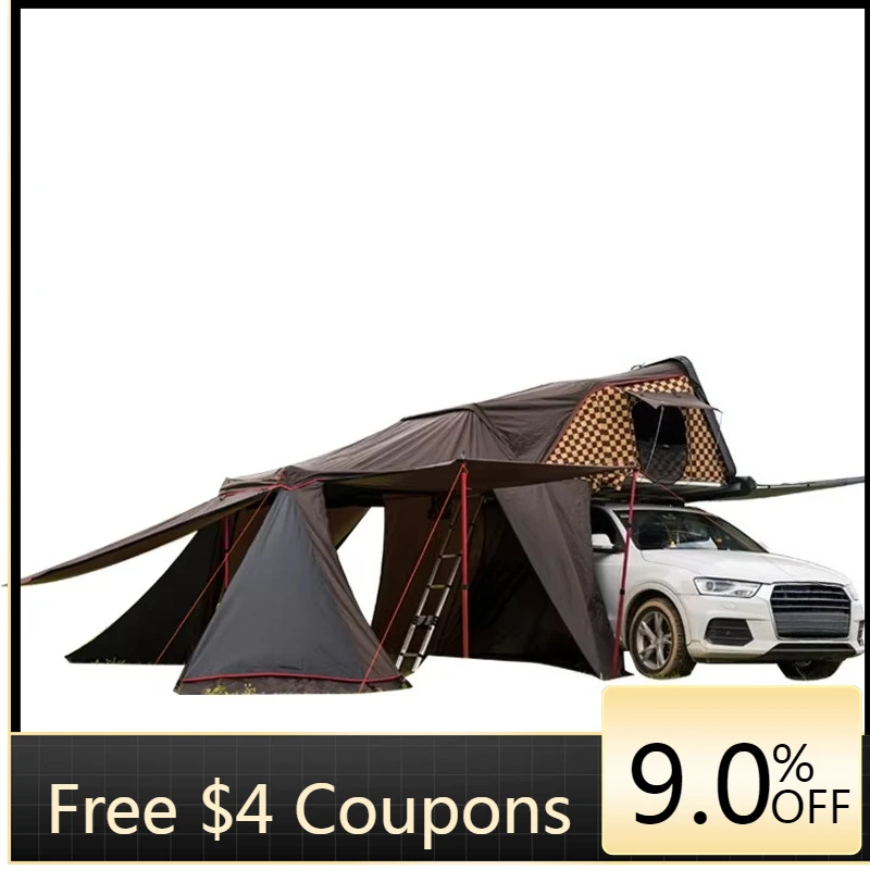 

Camping Outdoor Annex Portable Roof Top Tent Hard Shell Fast Open and Fold Semi-automatic Rooftop Car Tent