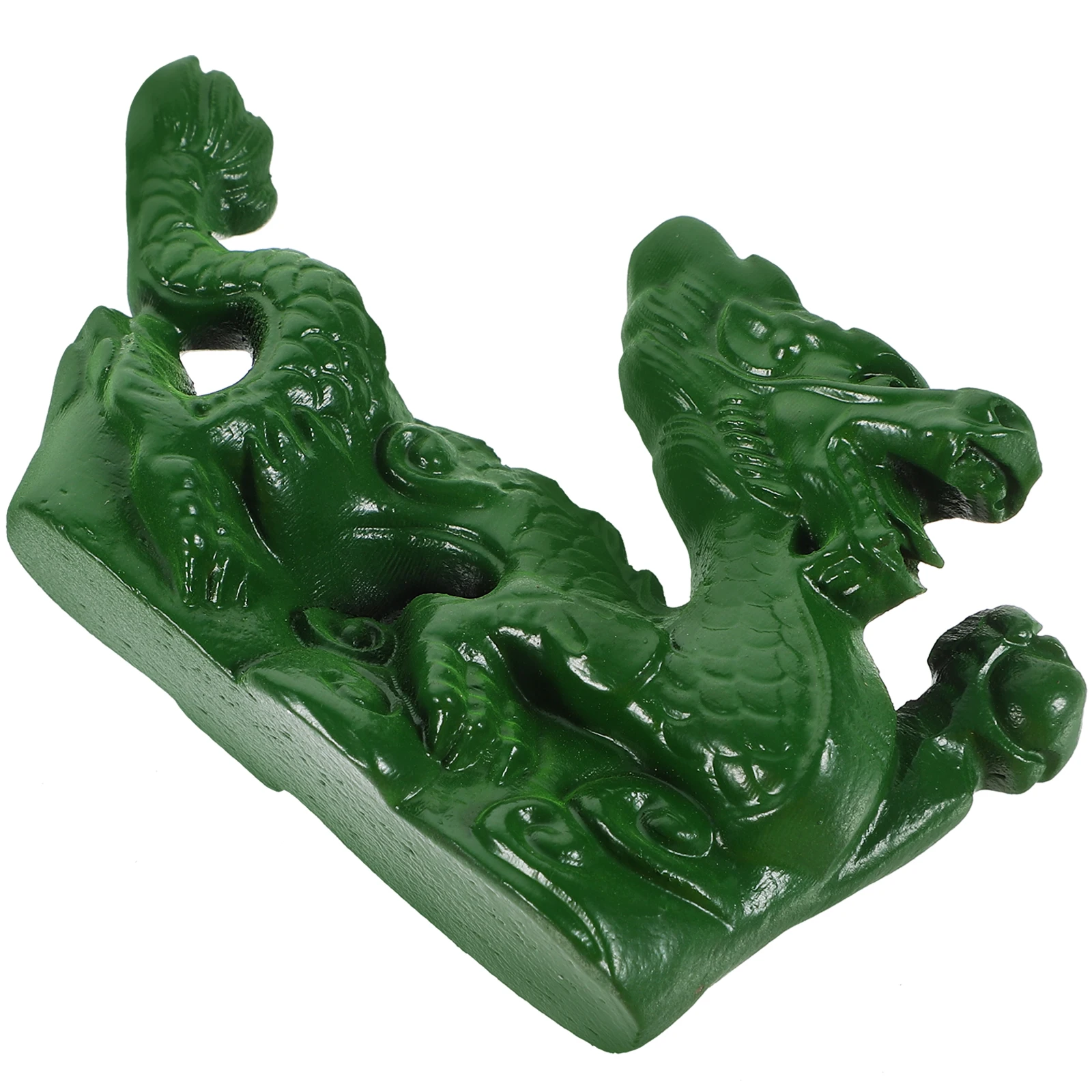 

Home Dragon Ornament Office Desk Decor Statues Figurines Tabletop Green Decoration