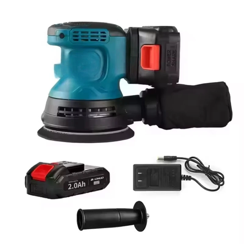 

500W 12000rpm Lithium Battery Handheld Sanding Machine DIY Grade Rechargeable Adjustable Speed Sander with Anti-Slip Handle