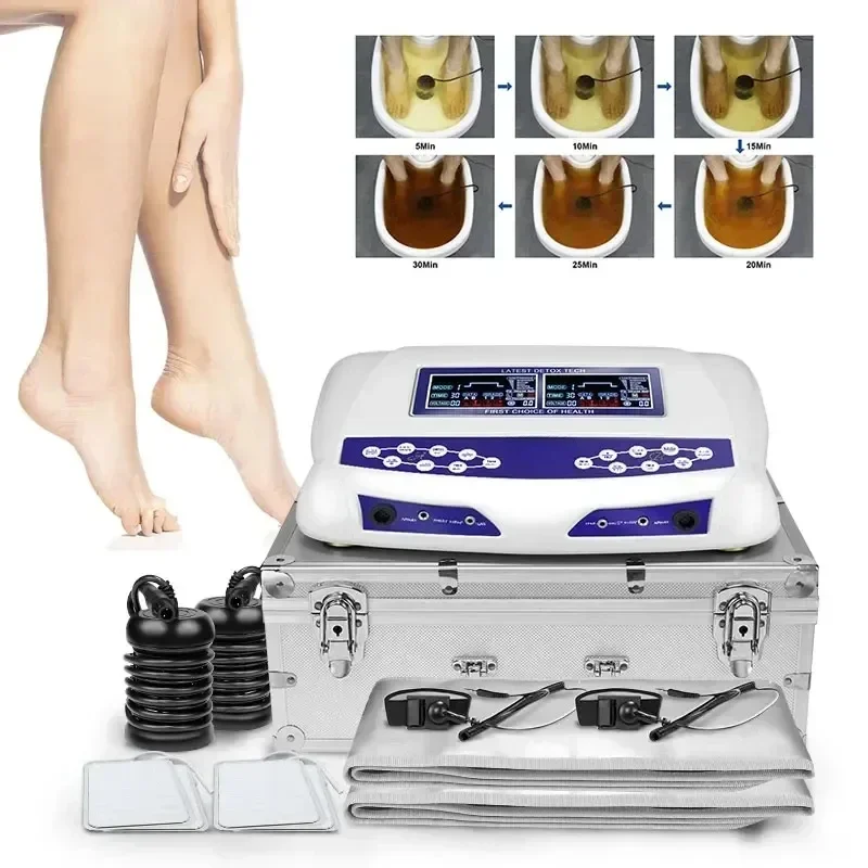 Hot Sales-805D 8 Mode Detoxifying Ionic Cleanse Equipment Dual Foot Detox