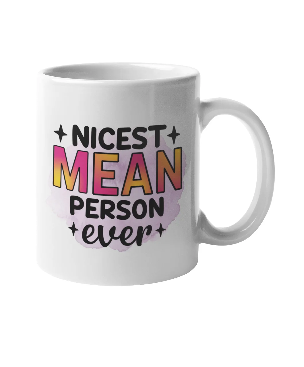 

Забавная кофейная кружка Nicest Mean Person, новинка, кружка, Рождественская офисная чашка, подарок, персональная шутка, кружка, креативная чайная чашка