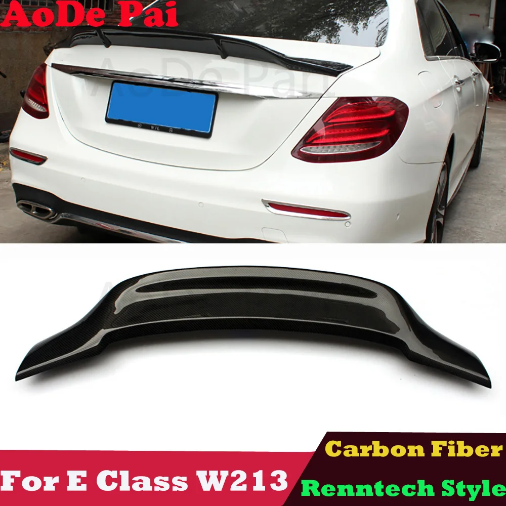 W213 Spoiler Renntech R Style Rear Boot Trunk Wings Ducktial for Mercedes E Class W213 4 Door Sedan 2017-2023