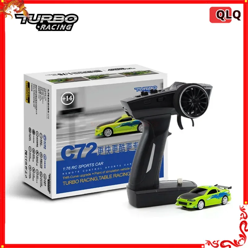 

Turbo Racing 1:76 Mini Remote-controlled Car Electric Sports Car C71 C72 Rtr Mini Desktop Parent-child Toy Diy Detachable