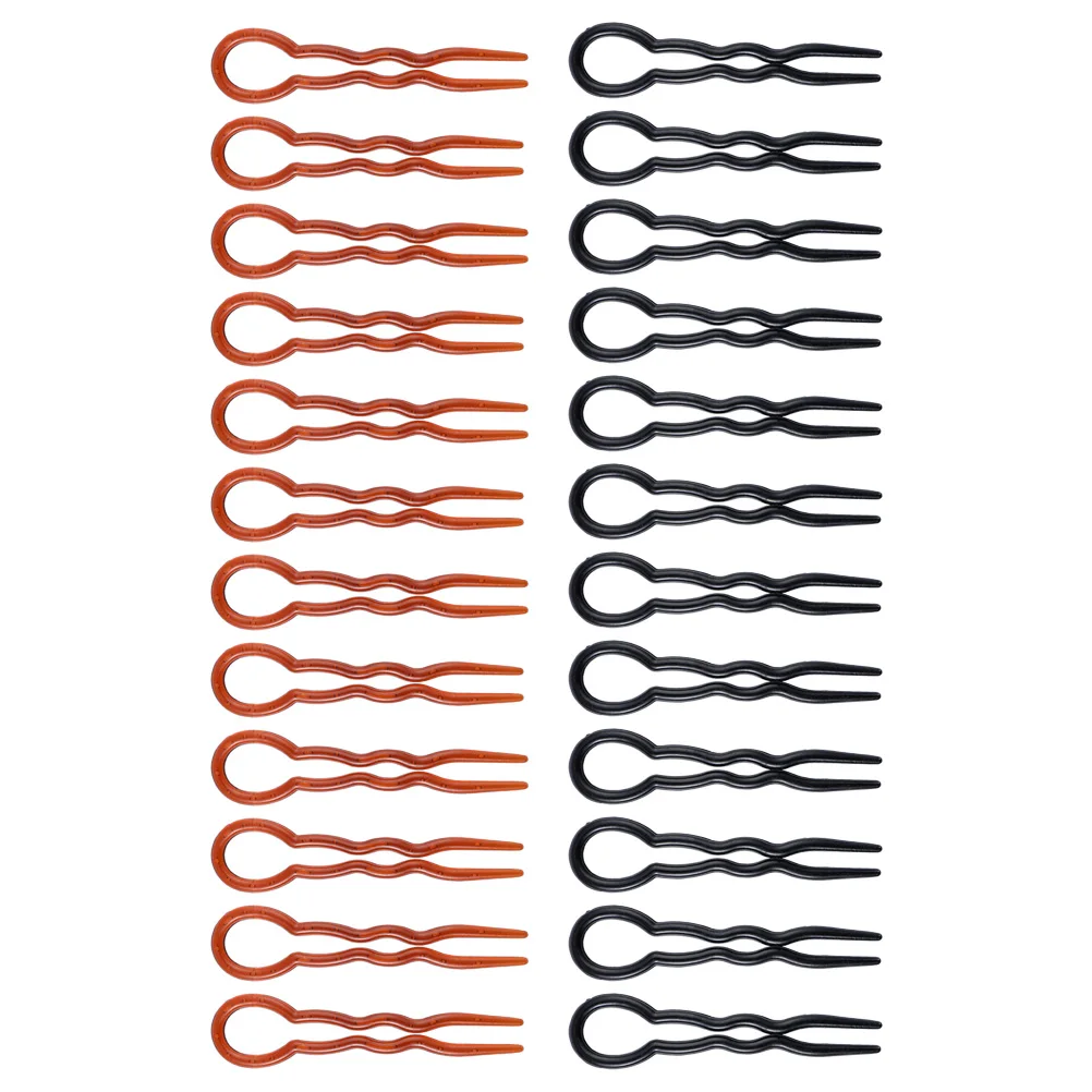 

Flexible Hair Clips Buns Styling Tools U-Shaped Hairpins Durable Ergonomic Design Lightweight Travel Hair for Women