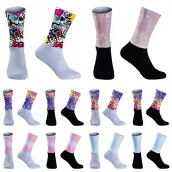 Bike Team Seamless Anti Slip Cycling Socks Road Bicycle Socks Outdoor 2024 New Summer Bike sock
