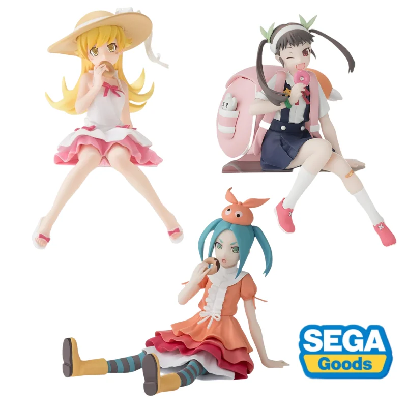 

In Stock Original SEGA Monogatari Series Oshino Shinobu Hachikuji Mayoi Ononoki Yotsugi Chokonose Premium Figure Anime Figure