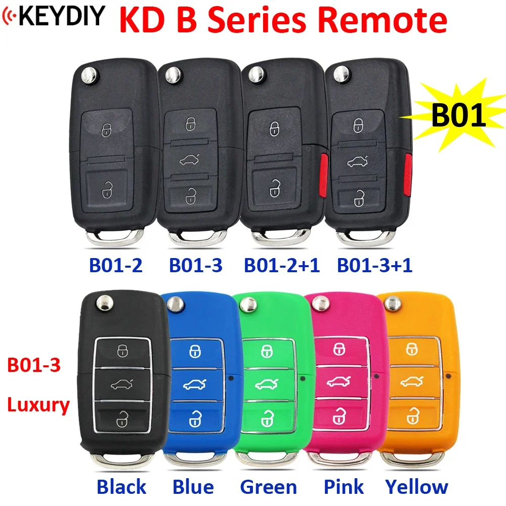 KEYDIY B01-2 B01-2+1 B01-3 B01-3+1 B01-3-LB Universal KD Remote Control Car Key for V-W for KD-X2 KD900 KD900+ Mini KD URG200