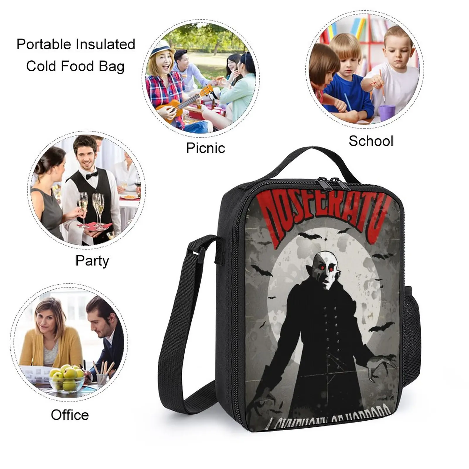 Imagem -05 - Neosferatuer-conjunto de em Mochila Lunch Bolsa Pen Bolsa Tote Firme Cosy Summer Camps Novidade 17 Fit para Venda