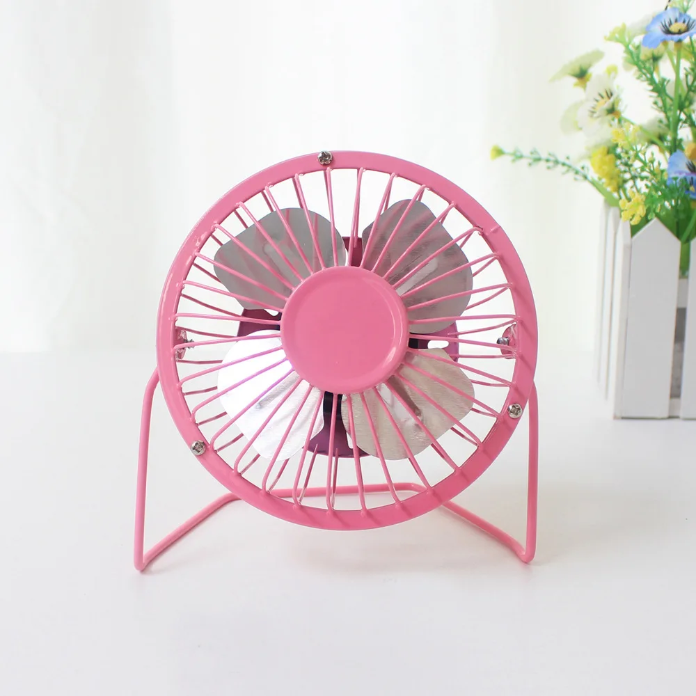 Mini Desk Table Fan China Metal Body Quiet Small Portable Micro USB Electric Stand Cooling 5V USB Fan