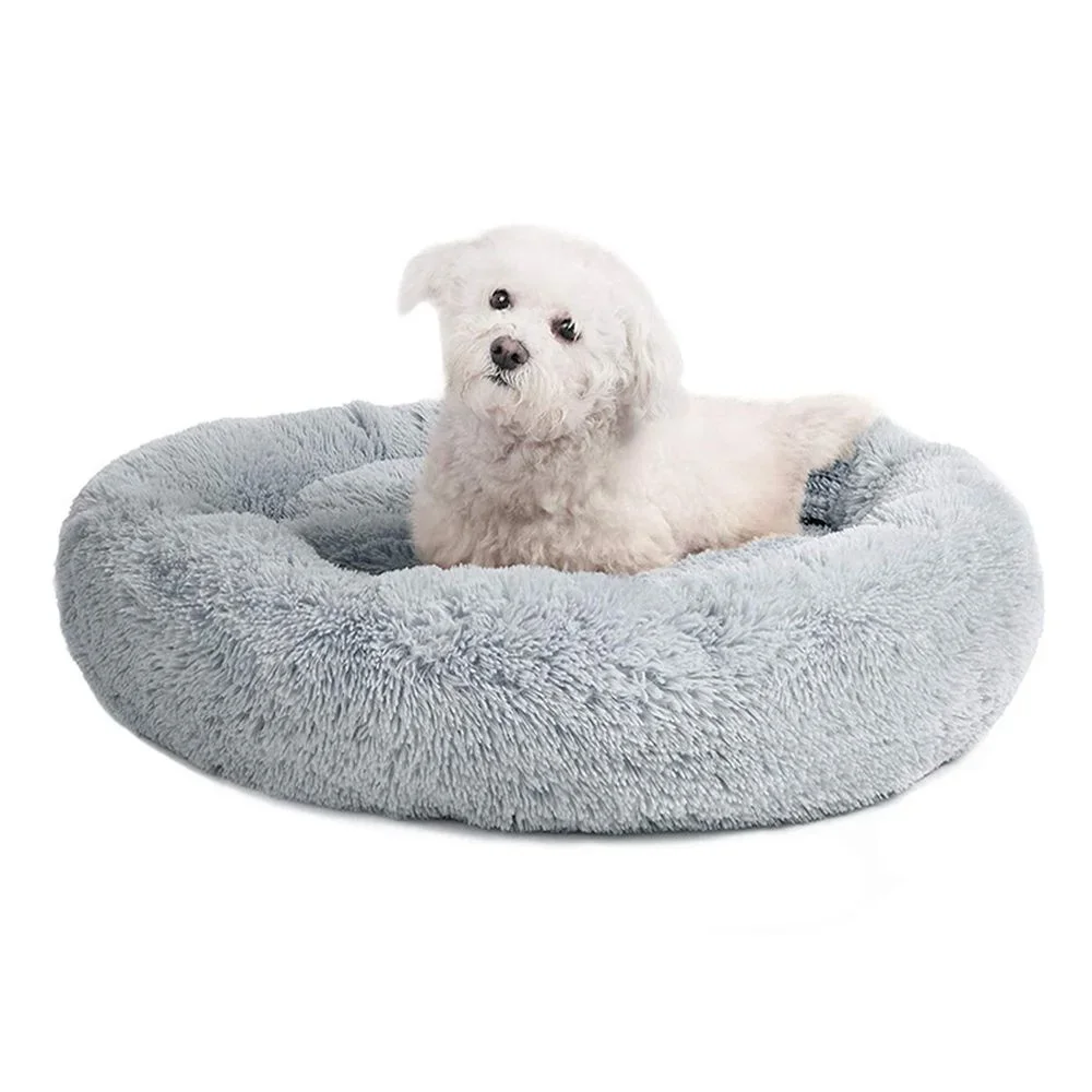 

Dog Cat Winter Warm Sleeping Lounger Mat Puppy Kennel Large Medium Small Round Dog Bed Long Plush Pet Bed