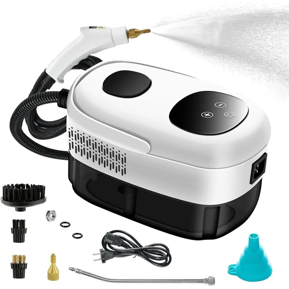 Handheld Steam Cleaner 2500W 15s Heat Up Multi-Surface Deep Cleaning 3.0BAR High Pressure 37oz Large Tank Steam Shot Machine
