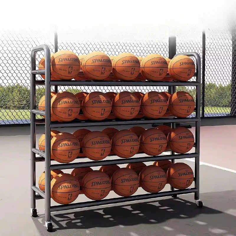 

Стеллаж для хранения баскетбольных мячей в детском саду, стойка для футбольных и волейбольных мячей