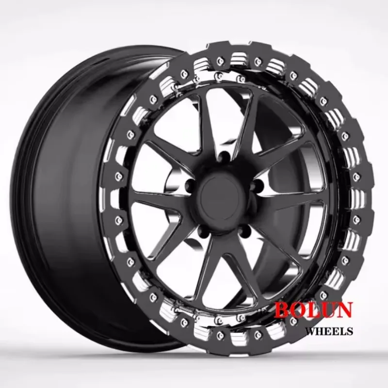 

Customized Black ATV & UTV Wheels Rims 17 18 19 Milled 6*139.7 6*114.3 Off-Road Accessories
