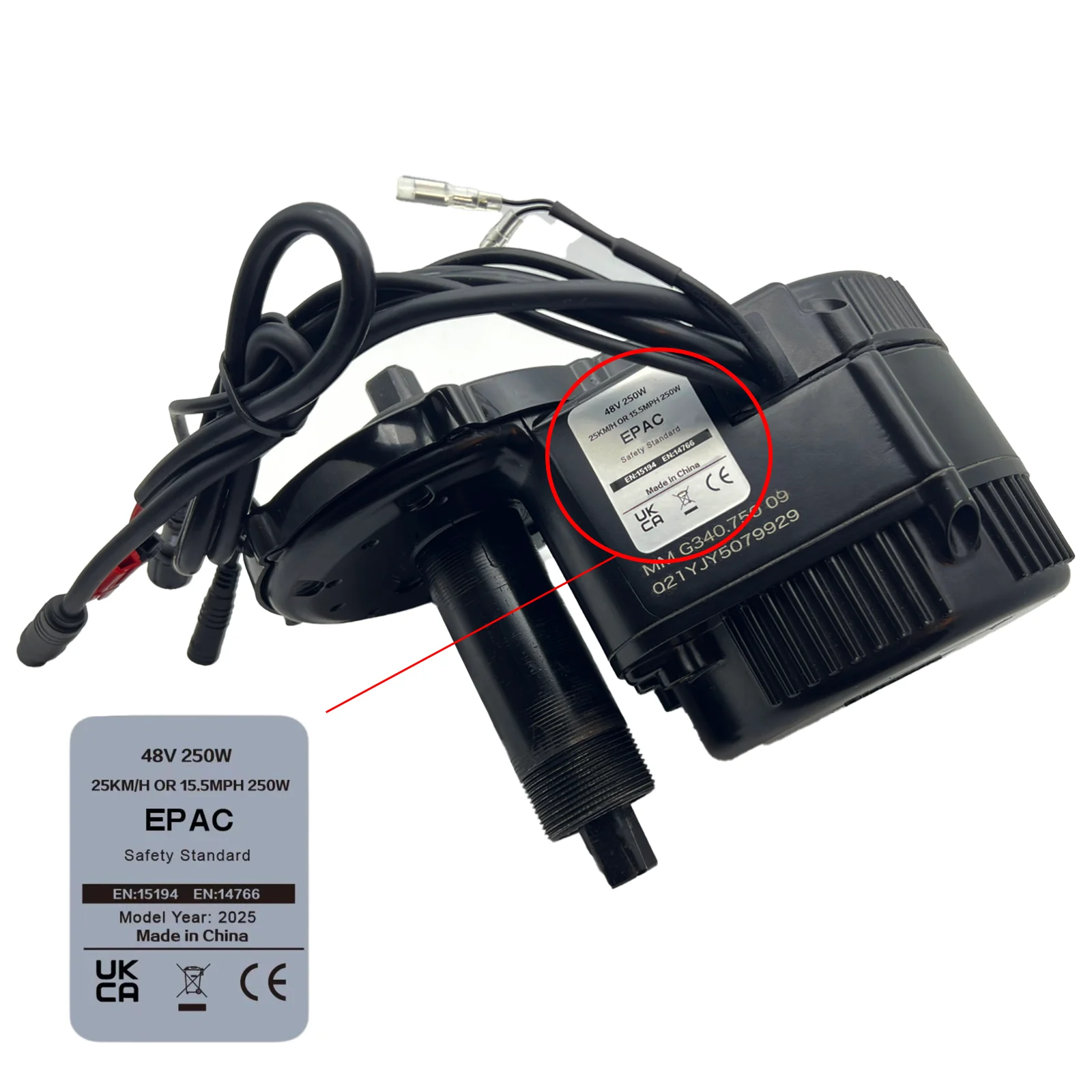 EBIKE Sticker, 36V 48V 250W Electric Bike Lable, Compataible for Bafang Tongsheng and other Brand 500W-1500W Conversion Kit