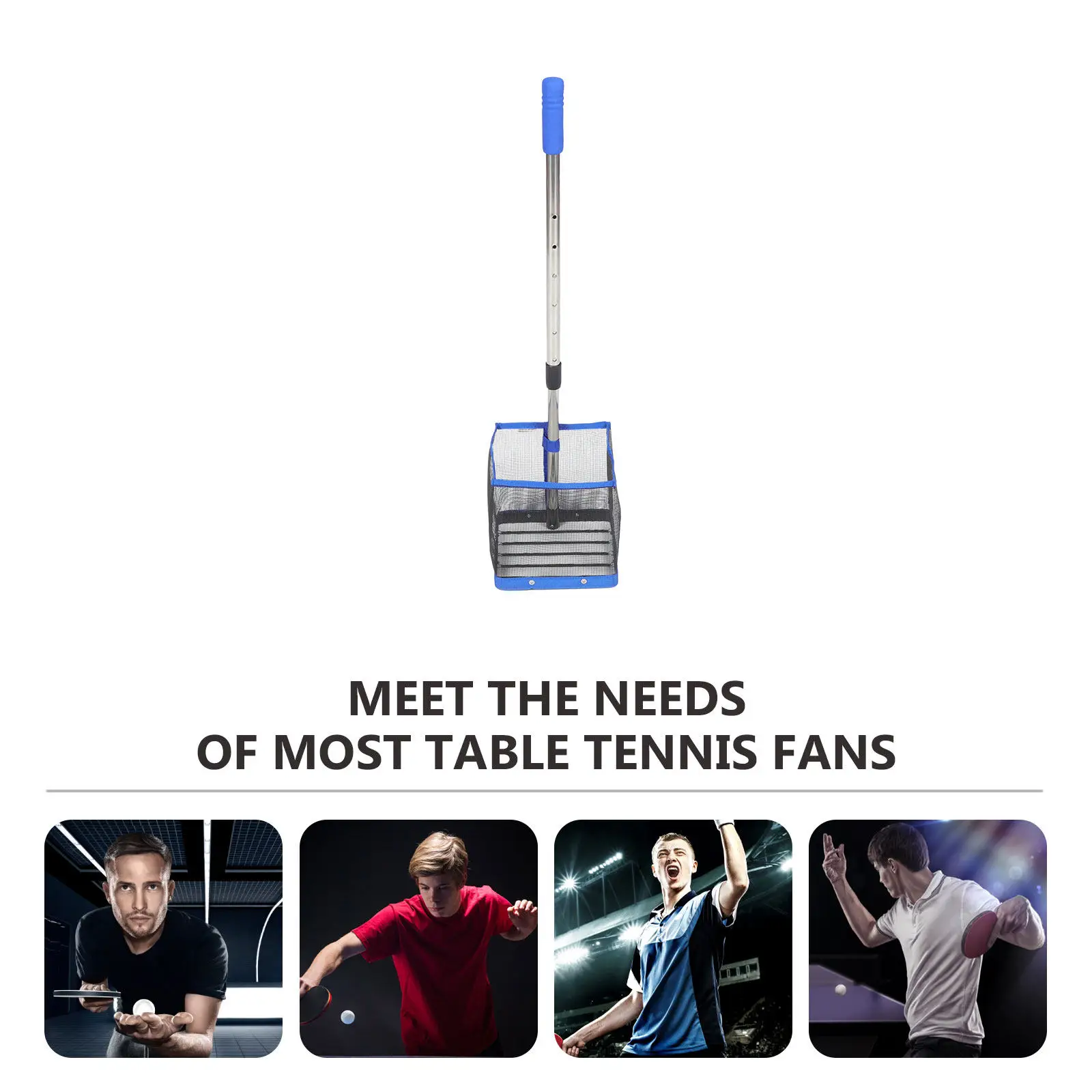

Pingpong Ball Collector Retractable Telescopic Handle Portable Ball Picker Table Tennis Retriever Easy Use Tool