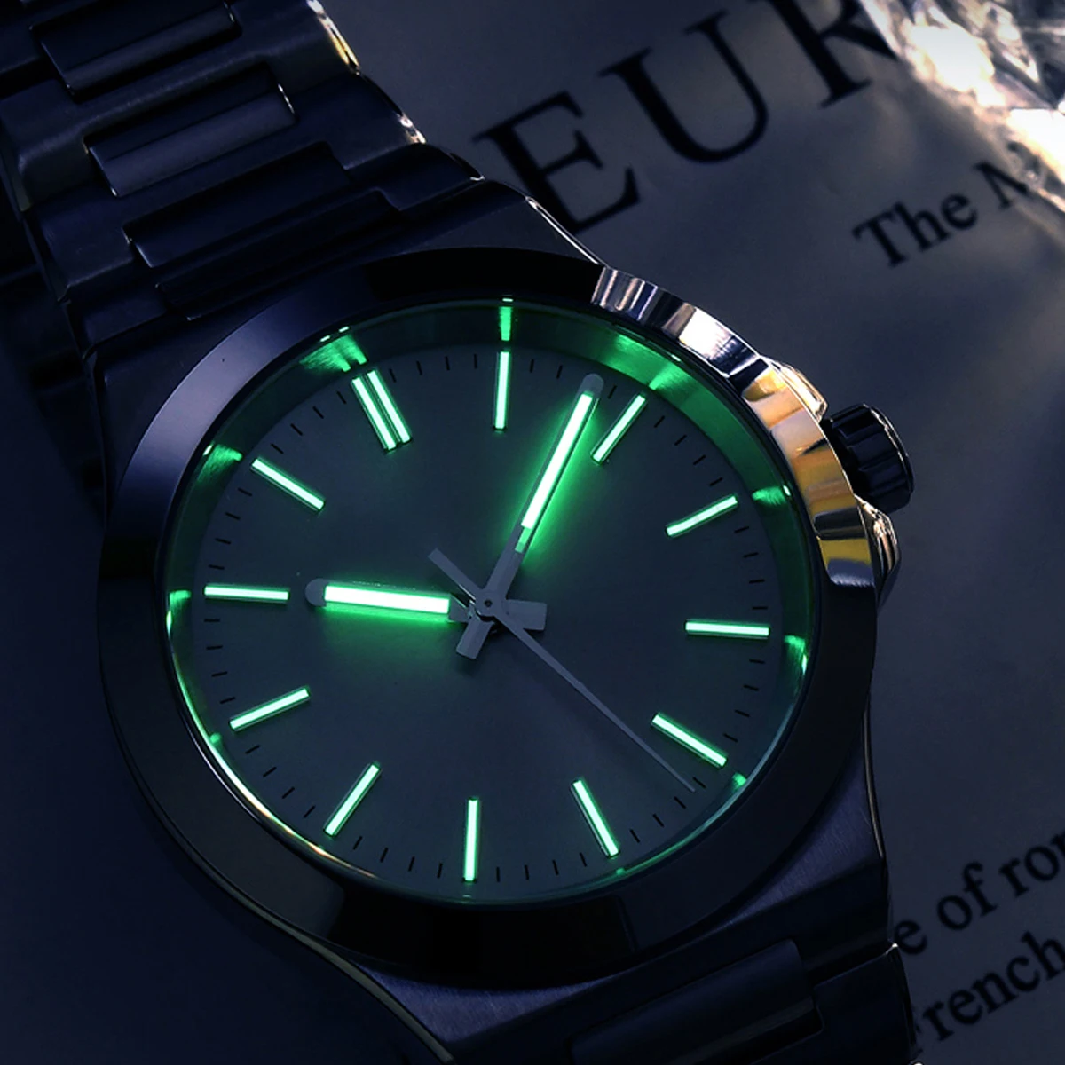 อุปกรณ์เสริมนาฬิกา หน้าปัดเรืองแสงสีเขียวขนาด 31.8 มม. เหมาะสำหรับอุปกรณ์ดัดแปลงนาฬิกาหน้าปัดวงกลม NH70