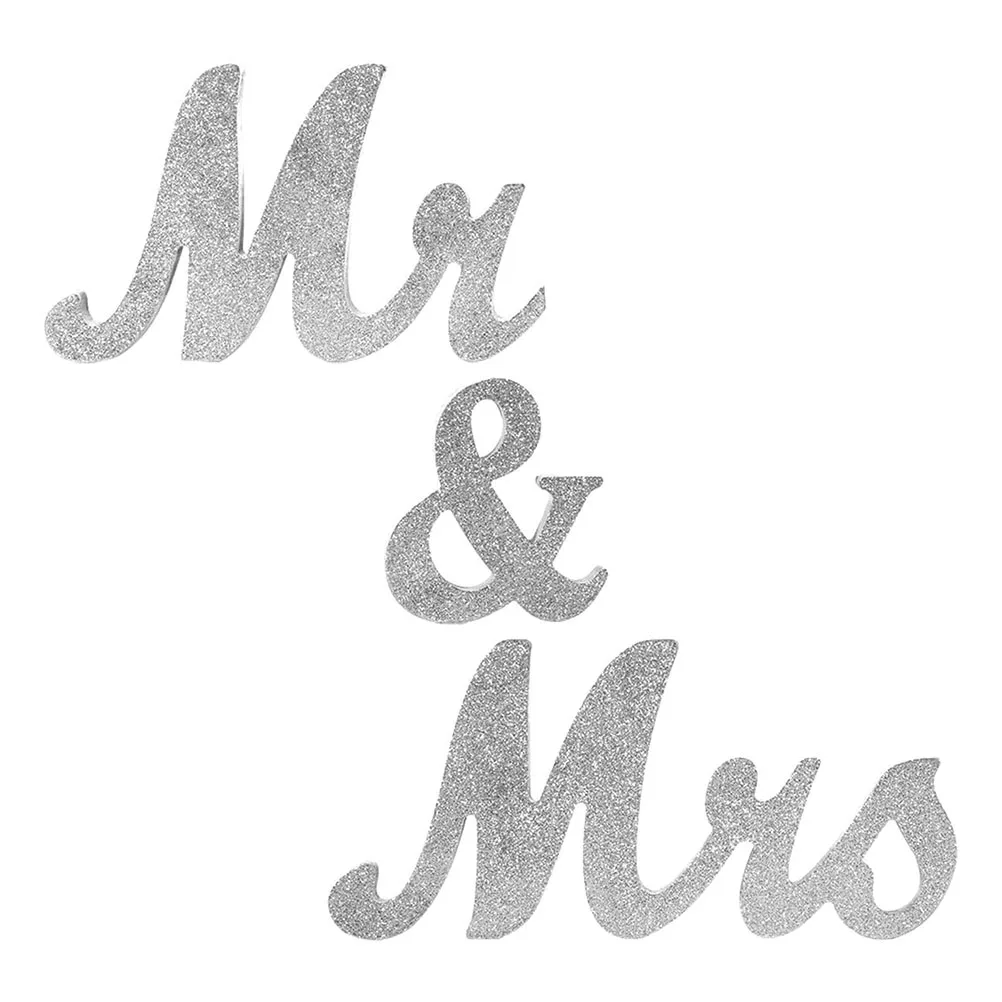 

3pcs Wooden Letter naments Set Eco Friendly Material Unique Wedding Decor Shelf Adornment Desk Table Bookcase Display