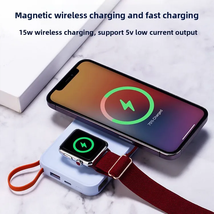   10000 mAh CCCC ertificeerde Power Bank PD20W Snel opladen MagSafe-compatibele apparaten Smartwatches Vliegtuigvriendelijk