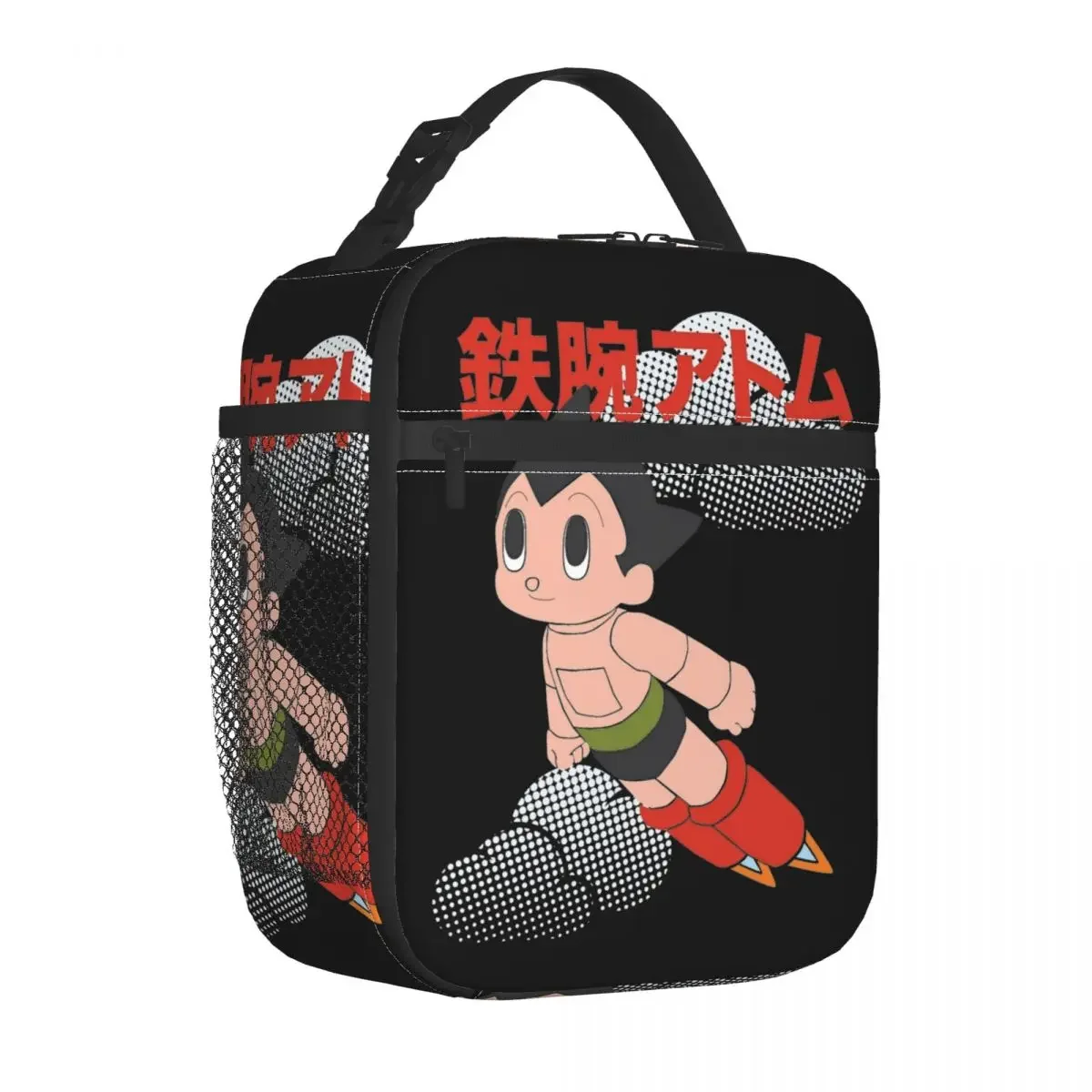 Astro Boy Insulated Lunch Bags Portable AstroBoy Anime borsa termica riutilizzabile Lunch Box Tote College Outdoor uomo donna