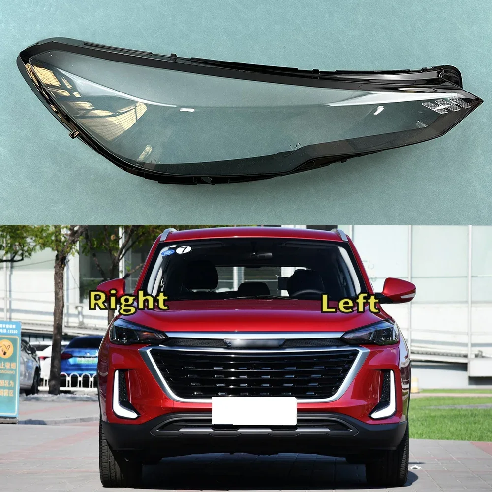 For Baic Beijing X3 2019 2020 2021 Headlight Shell Headlamp Transparent Lampshade Cover Lens Plexiglass Auto Replacement Parts