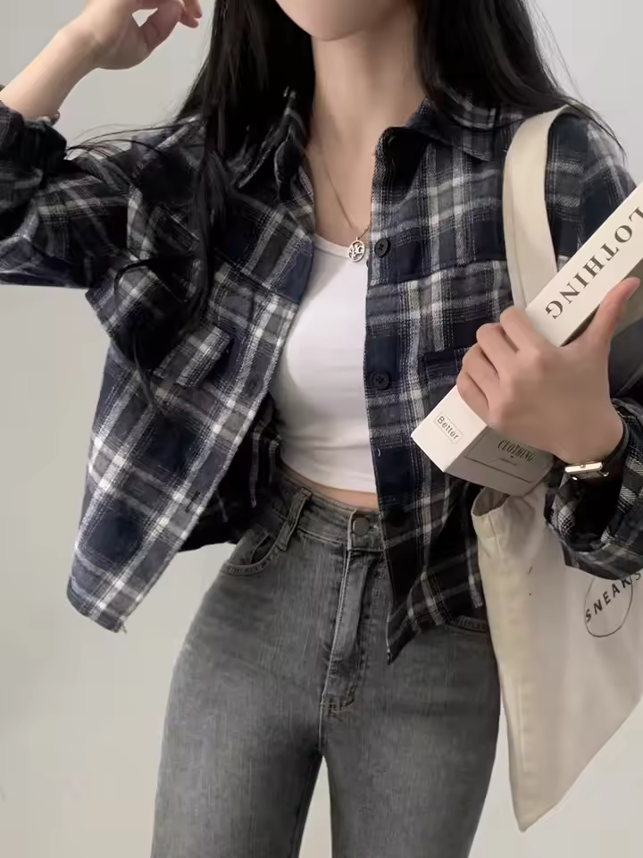 1. 체크무늬 셔츠 ..