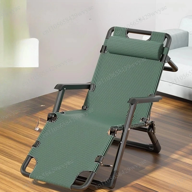 Cadeira de Descanso Dobrável Ajustável, Reclinável Ergonômica Multi-Posições, Cama Portátil para Sonecas no Escritório, Casa e Varanda