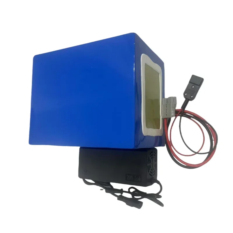 60V 100AH Lithium-ion Battery with BMS for Electric Scooter 3500W 6000W AGV Go Kart Skateboard Bicycle - Charger Included