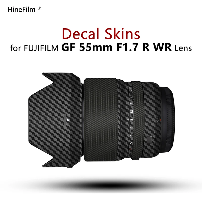 

Fuji GF55 F1.7 Lens Sticker for Fujifilm GF55mm F1.7 R WR Lens Coat Wrap Protective Film 55-1.7 Lens Protector Skin Cover