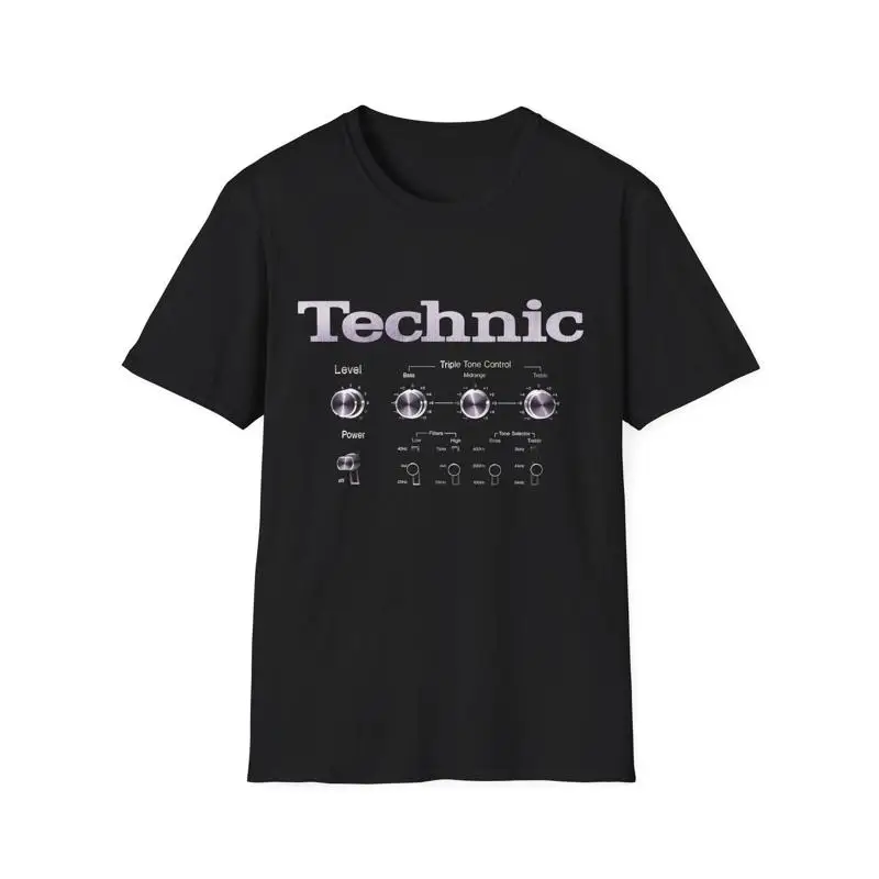 Technic Level | Vintage cassette knobs music diagram T-Shirt