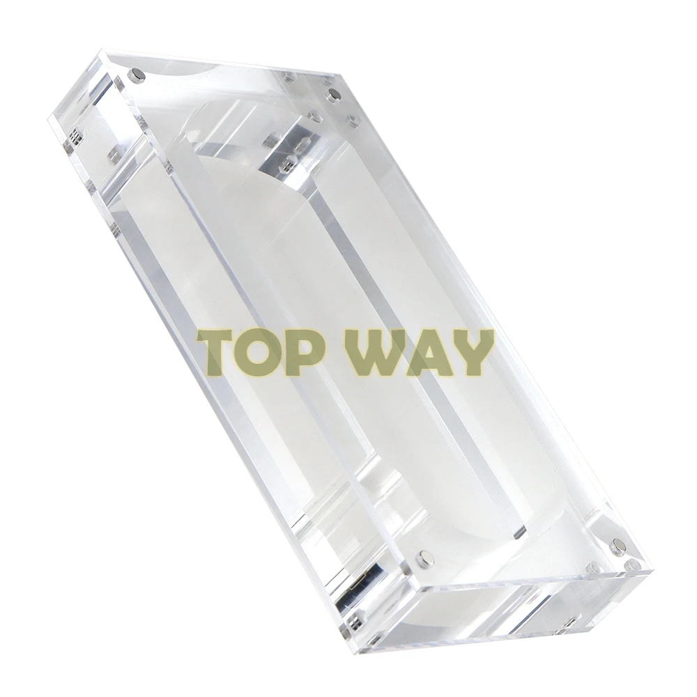 Estojo de cartão acrílico altamente transparente, caixa de exibição do jogo, acessórios de reparação, PSP1000, PSP2000, PSP3000, 1pc