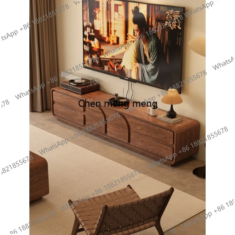 Floor-to-ceiling short storage locker integrated living room household solid wood, wall combination cabinet