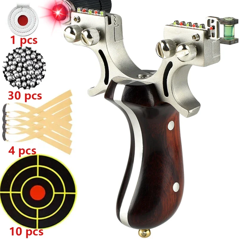 Imagem -02 - Duplo Parafuso Slingshots 9025 Laser Slingshot Confortável Grip Catapult Tiro ao ar Livre Caça Acessórios Aço Inoxidável 304