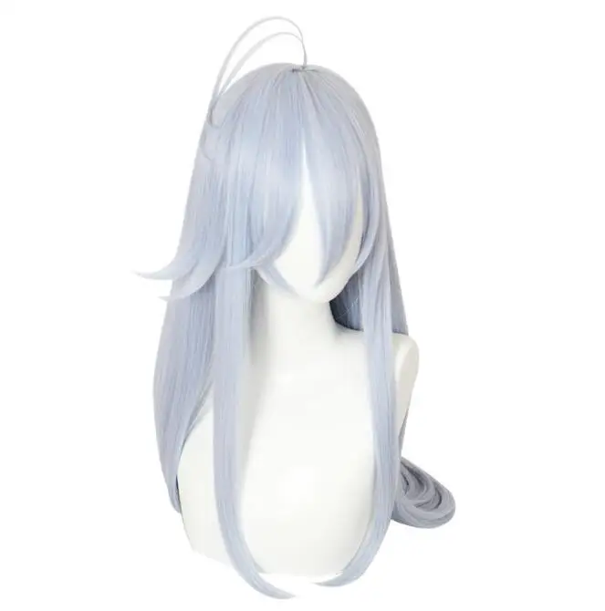 

Women Wigs Synthetic Long Straight Blue Anime Cosplay Hair Heat Resistant Wig for Party