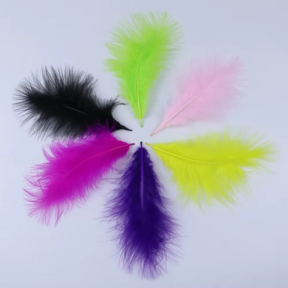 

500/1000 PCS Naural Turkey Feathers plumas Colored Fluffy Turkey Feathers for Jewelry Making Decoration Costume Headdress