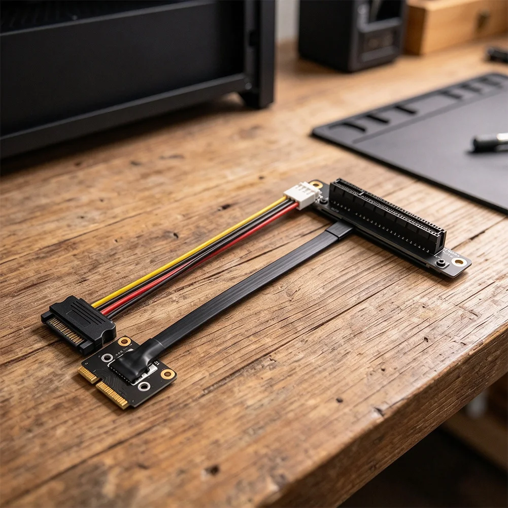 For M.2 For Ngff Key For A+e To For Pcie X8 Extender Riser Cable With 12V For Sata Power Cord For Graphics Card Mining Server