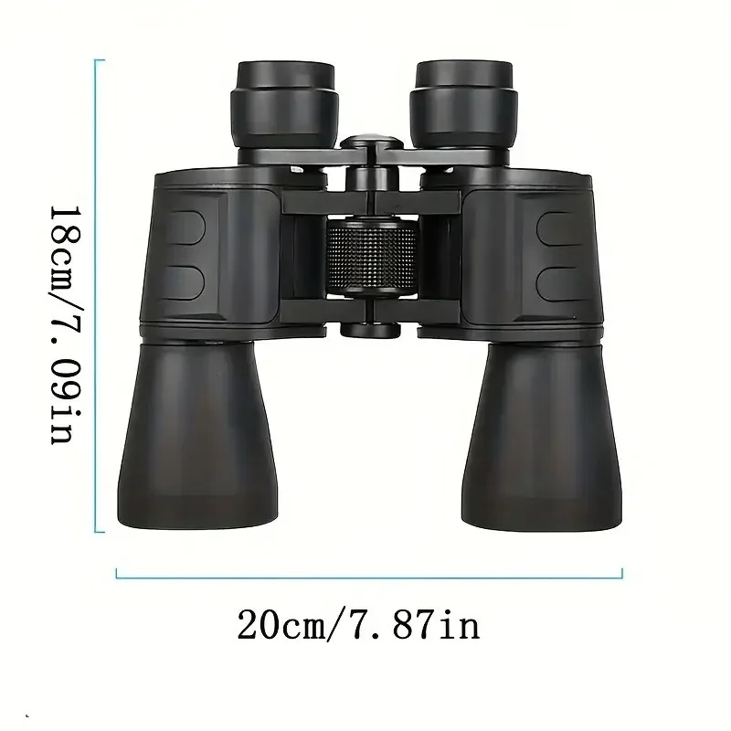 

20 * 50 Large Size Powerful Zoom Telescope Binoculars Remote Folding Binoculars Wilderness Survival Hunting Mountaineering