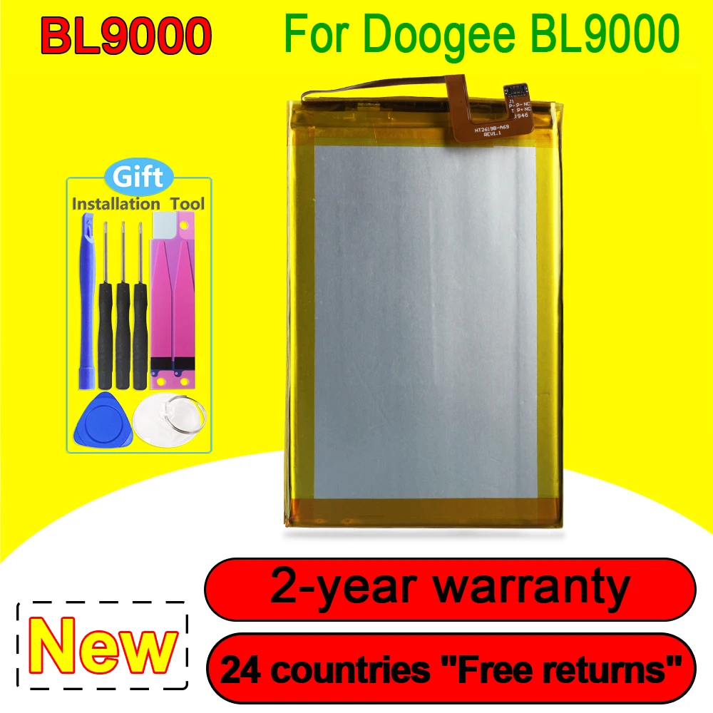 

100% New BL 9000 Battery For Doogee BL9000 Phone Replacement Batteria ,9000mAh ,With Tracking Number, In Stock