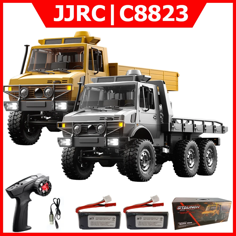 

JJRC C8823 1/18 RC Car 6WD Off-road 2.4G Remote Control Car Climbing Transport Rescue Crawler Model RC Truck Toys As Gift
