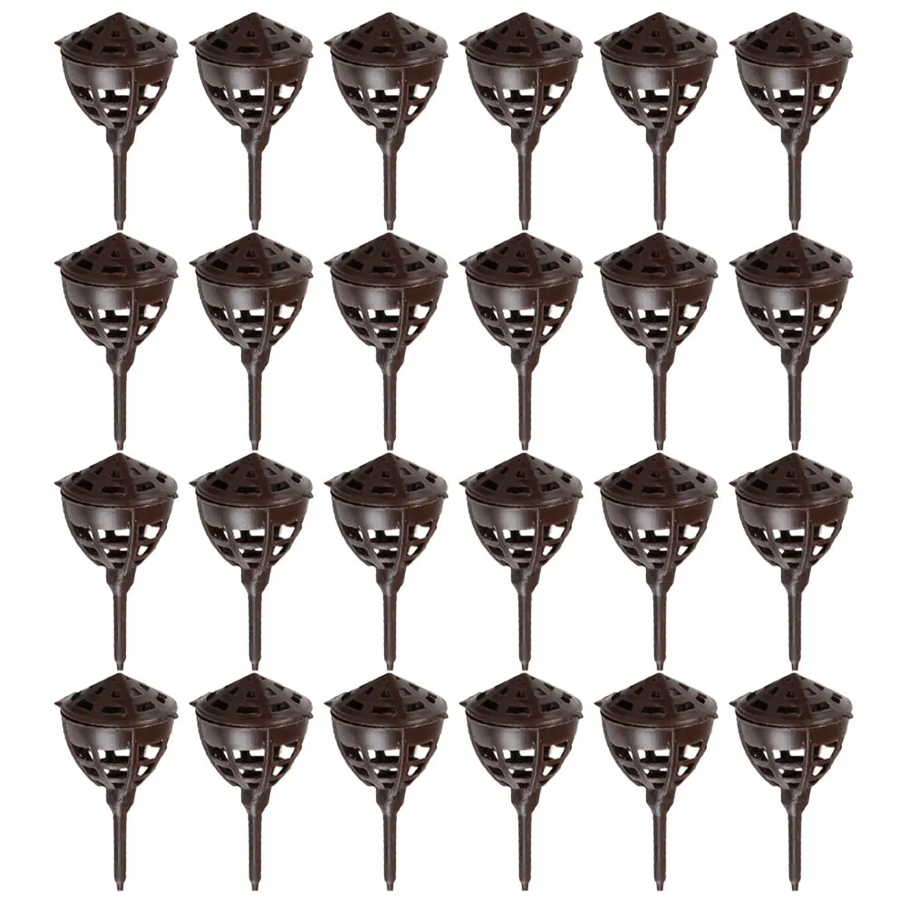 

100pcs Gardening Boxes Plastic Fertilizer Boxes With Cover Reusable Fertilization Baskets For Bonsai Orchid Succulent Plants