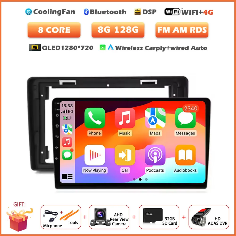 Android 16 Auto Voor Citroen C2 C3 2001-2010 Auto Radio Multimedia Speler Video GPS Navigatie Carplay Touchscreen Stereo gereedschap - afbeelding 1