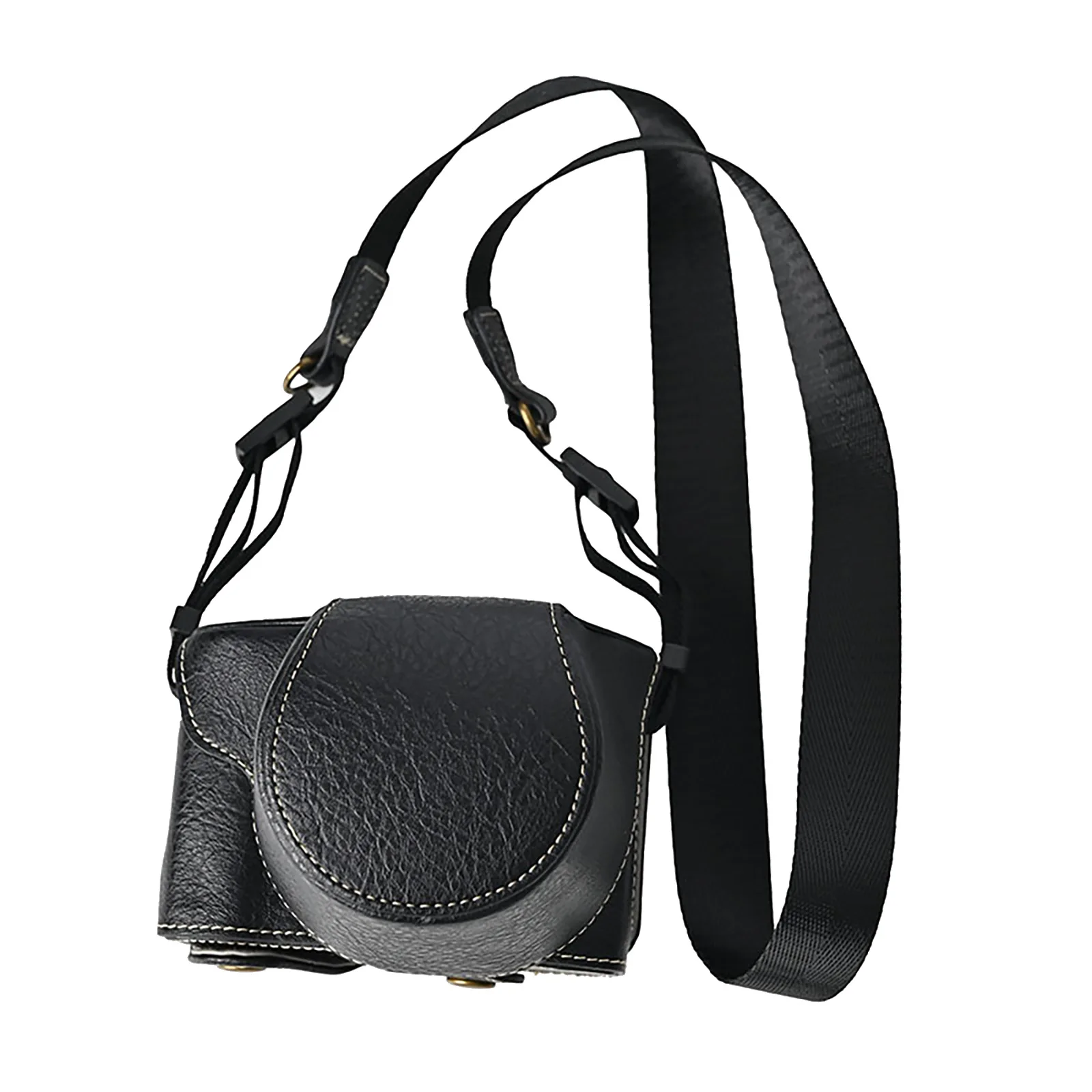 FOR FUJIFILM X-M5 Camera Case PU Full Coverage Protective Handbag with Scratch Resistant Fleece Lining and Bottom Opening