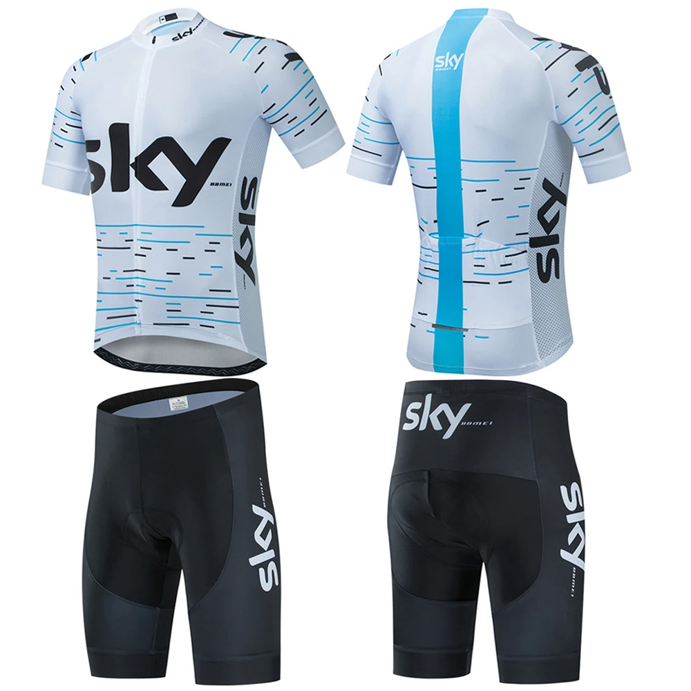 #8 Cycling jersey cycling suit men's SKYBBMEI bicycle short sleeved jersey shorts mountain bike jersey