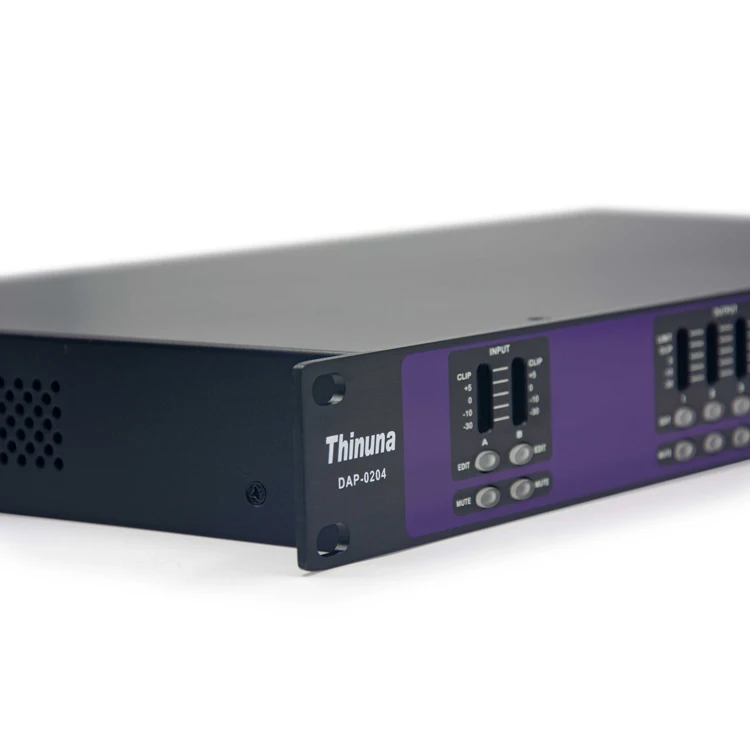Thinuna DAP-0204 High End Audio Processors 2 In 4 Out Speaker Sound System Professional Digital Smart Mixer Audio Processor