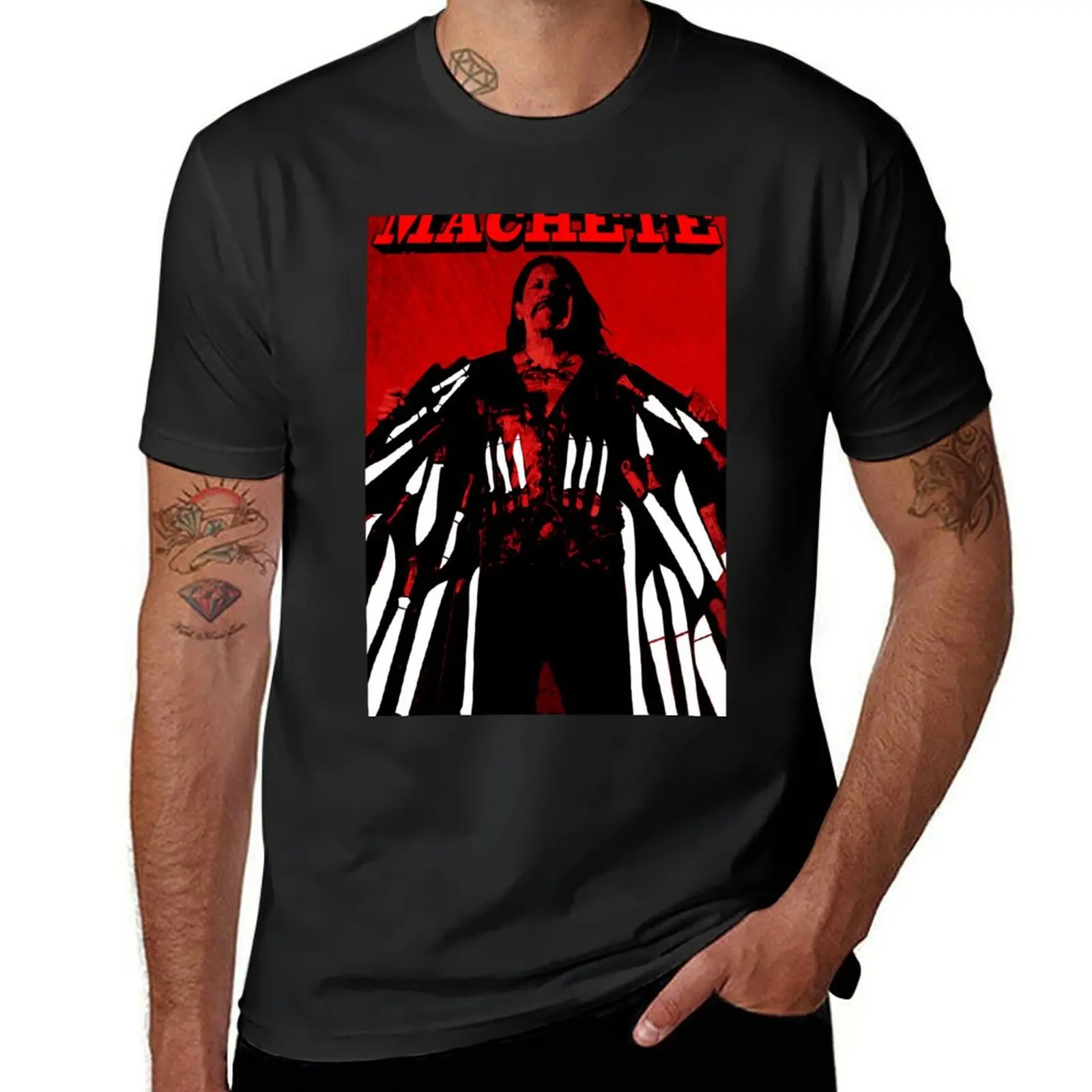 Machete T-Shirt Short sleeve tee for a boy customs design your own heavyweights plain t shirts men