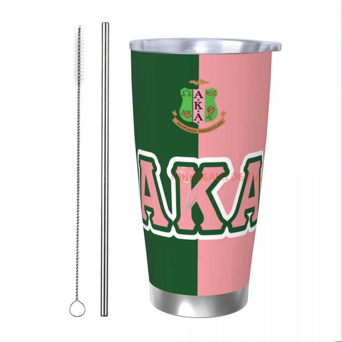 كوب قهوة حراري معزول من الفولاذ المقاوم للصدأ سعة 20 أونصة من AKA مع غطاء بهلوان لزجاجة السيارة والمكتب والمنزل