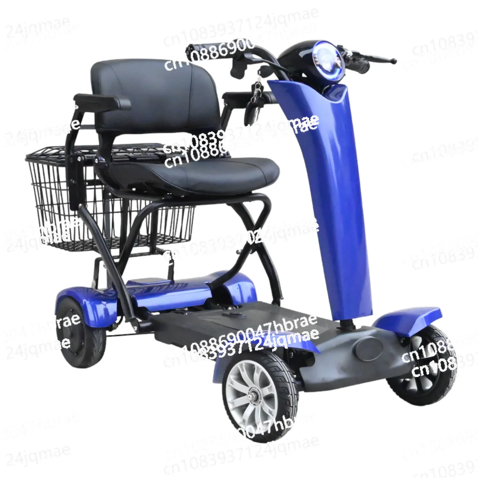 

Wholesale 500w Cheap Dual Motor 4 Wheel Automatic Handicapped Adults Mobility Electric Folding Scooter