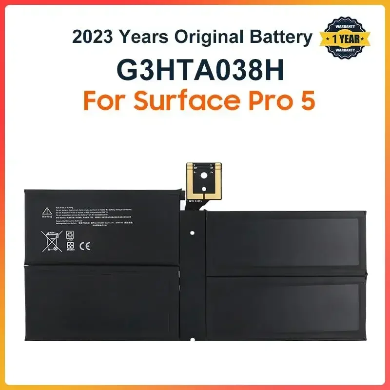 

US.EU G3HTA038H DYNM02 Laptop Battery for Microsoft Surface Pro 5 1796,Pro 6 1807 1809 12.3'' Series Tablet 7.57V 5940mAh
