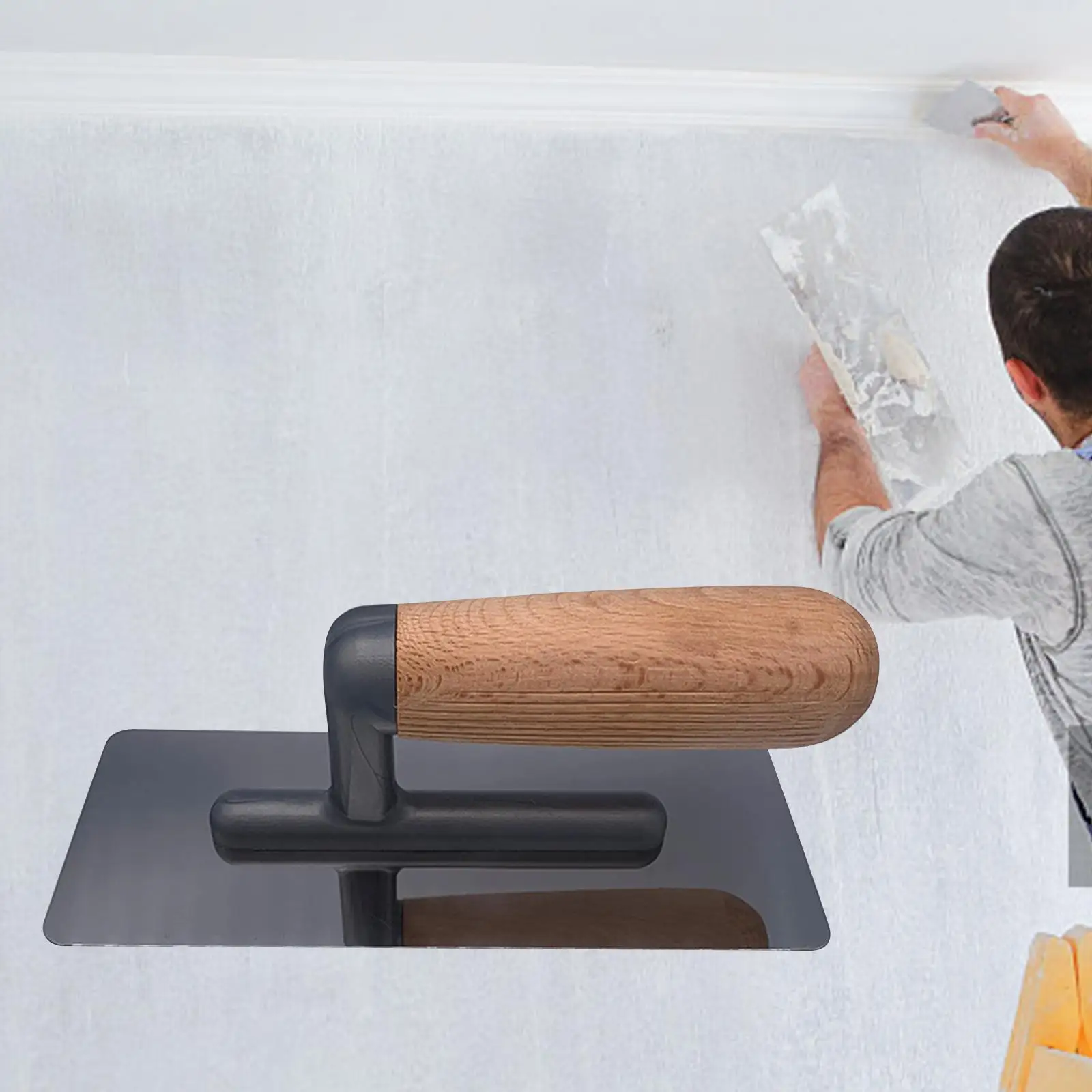 Plastering Trowel Comfort Grip Flat Drywall Trowel Drywall Trowels for Stucco Wall Decoration Applying Putty Wall Construction
