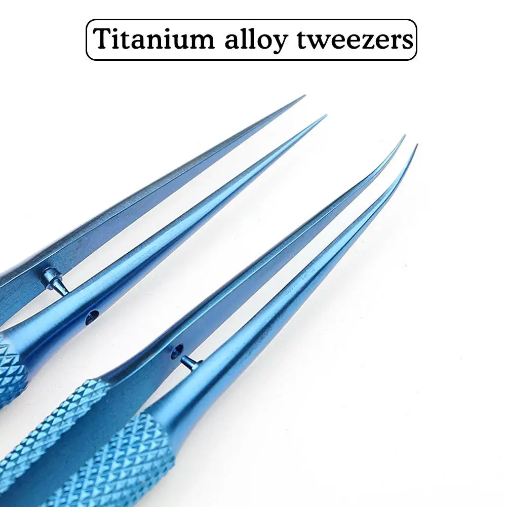 Titanium Alloy Tweezers Repair Tool 14cm 0.15mm Edge Precision Tweezers For Mobile Picking Professional Fingerprint Tweezers